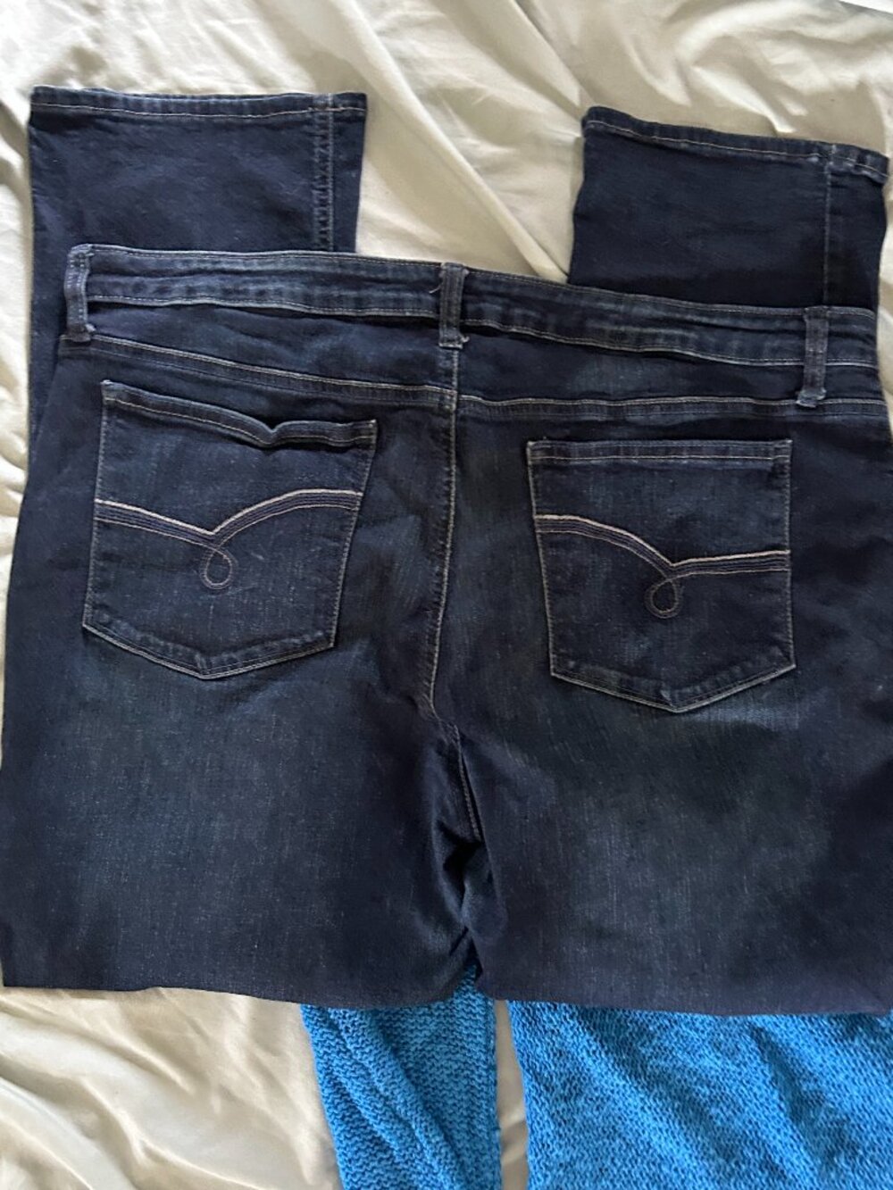 size 18p 18 p petite womens denim blue jeans pants pants eighteen stretch